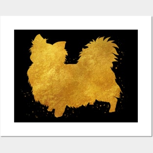 Chihuahua long hair golden art Posters and Art